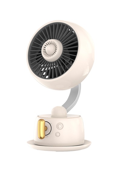 Go Des Gd-hs63 Otomatik Salınımlı Gece Lambalı Sessiz Soğutucu Masa Fanı Bej