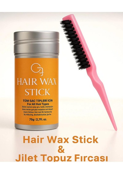 Hair Wax Stick 75gr - Saç Sabitleyici Berberstıckwax Topuz Fırçası
