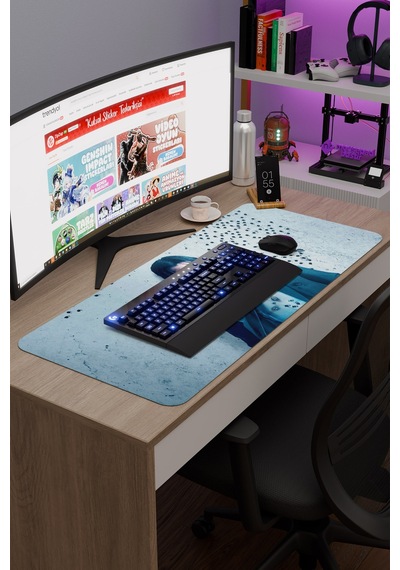 John Wick V4 90x40 Xxl Gaming Kauçuk Kaymaz Taban Mouse Pad Fare Altlığı
