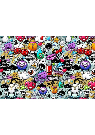 Graffity Duvar Boyama Çocuk Odası Duvar Kağıdı