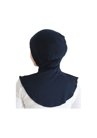 Modish Group Kadın Boyunluklu Hijab Tesettür Pratik Spor Bone - Sarı Lacivert