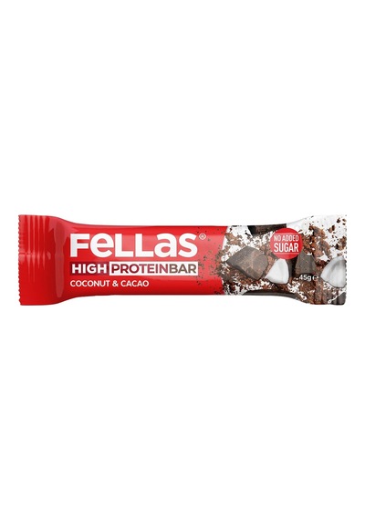 Fellas Protein Bar 45g Hindistan Ceviz & Kakao Yüksek Protein Atıştırmalık 6'li Avantaj Paketi Tarı