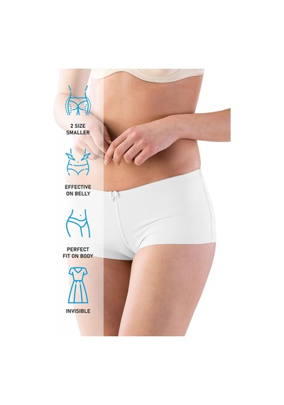 Beyaz Mı Emay 2812 Boxer Lazer Korse Beyaz