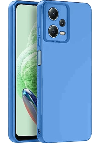 Csmtex 9 Newface Xiaomi Redmi Note 12 Pro 5g Kılıf Nano İçi Kadife Silikon - Mavi