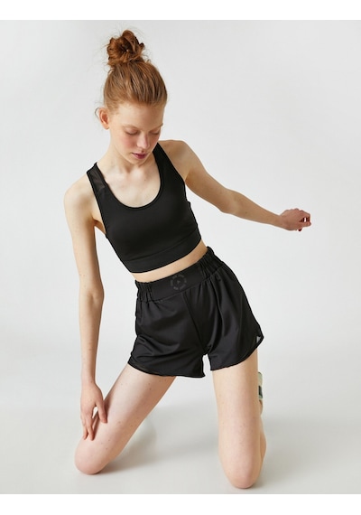 Koton Spor Mini Şort Siyah 2sak40072nk 2SAK40072NK999 Siyah