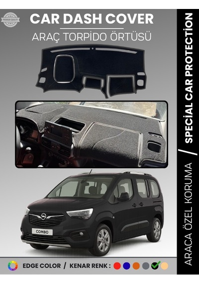Opel Combo E 2018-2025 Torpido Örtüsü Ön Göğüs Koruma Torpido Koruma Tam Uyum Çatlamayı Önler - 423 Stiloto