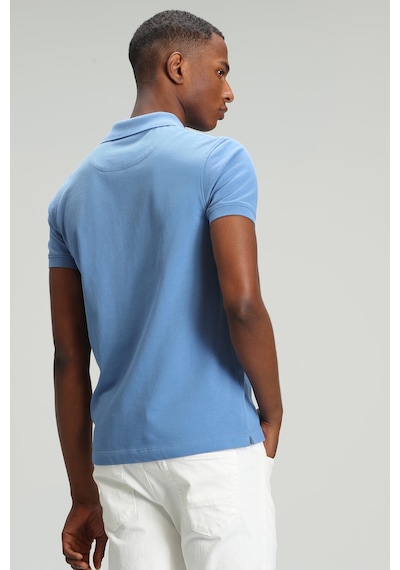 Lufian Erkek Laon Spor Polo Yaka T-Shirt 627111040091 Mavi