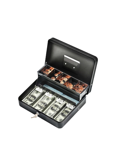 Mühlen Cash Box Cb300 Fonksiyonel Taşınabilir Anahtarlı Para Çekmecesi Otomatik Para Rafları
