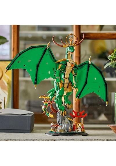 LEGO® NINJAGO® Muhafız Ejderha 71847 - 14 Yaş ve Üzeri için Usta Wu Minifigürü İçeren Yaratıcı Oyuncak Yapım Seti (1650 Parça)