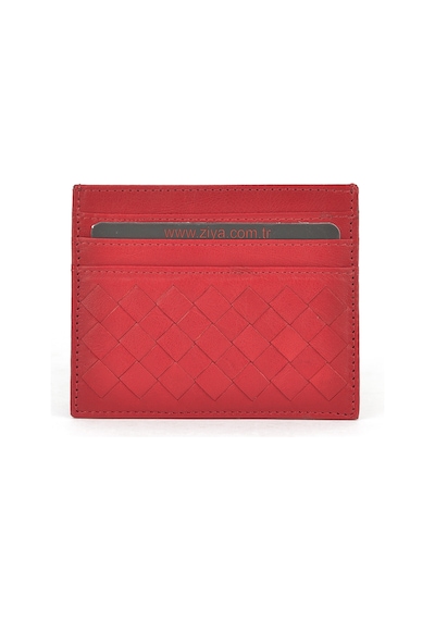 Ziya, Unisex Hakiki Deri Kartlık 1539852z05 Kırmızı 1539852z05 225 Kırmızı