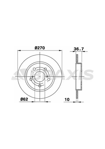 Braxıs Ae0293 Arka Fren Diski 4243102170 - 2 Adettir