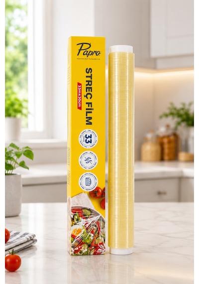 Streç Film 33 Metre X 30 Cm Gıda Ve Mutfak Kullanımına Uygun