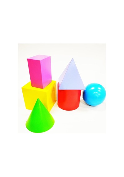 Geometrik Cisimler Seti Büyük Boy Çok Renkli