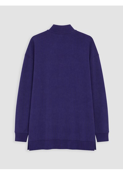 LC Waikiki Lc Waıkıkı Lacivert Dik Yaka Kadın Sweatshirt Tunik