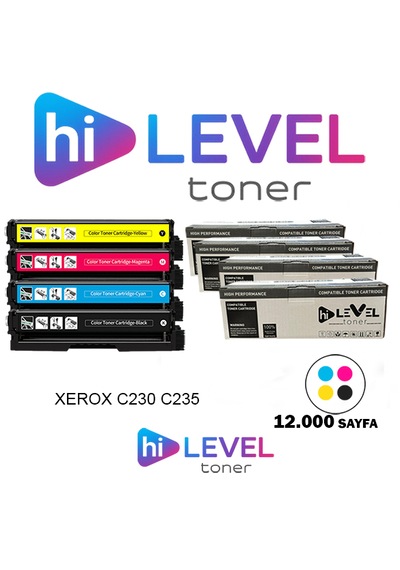 Ht-c235-set Hilevel Toner,xerox C235 12k 4 Renk Cmyk Muadil Toner