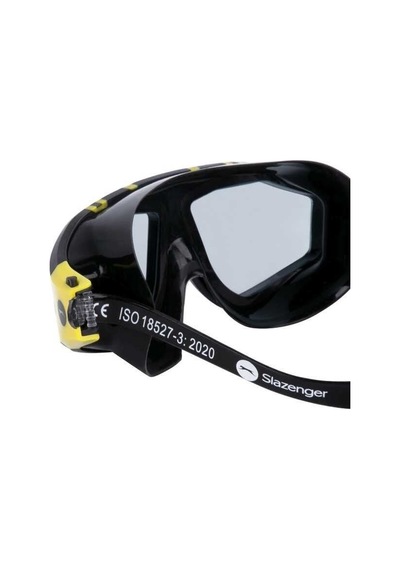 Slazenger Gl6 Smoke Blck Blck Yellow Yetişkin Yüzücü Gözlüğü Çok Renkli
