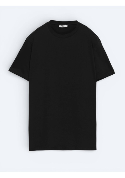 Kip Siyah 5li Düz %100 Pamuk T-shirt Çok Renkli
