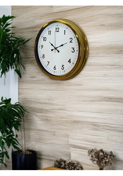 Büro Ev Ofis Hediyesi İçin 40cm Golden Prestij Duvar Saati Diğer