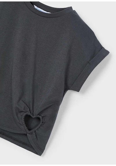 Mayoral Kız Çocuk Crop T-shirt 3006m Antrasit