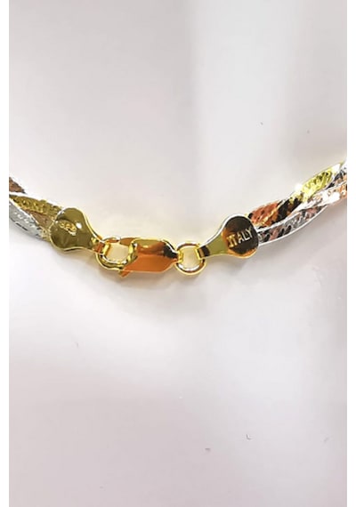 Omar Silver Kadın İtalyan Üçlü Örgü Gümüş Bileklik