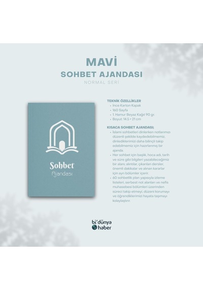 Tr Sohbet Ajandası Normal Seri Mavi Genel