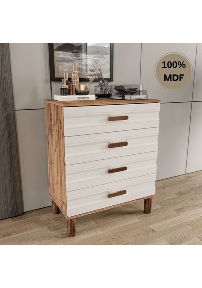 Comiet Zen 4 Çekmeceli Mdf Şifonyer Aytaşı
