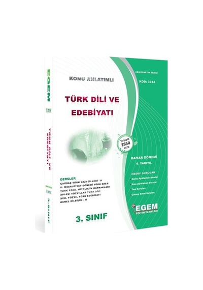 Egem Aöf Türk Dili Ve Edebiyatı Ve 2-3. Sınıf Konu/soru