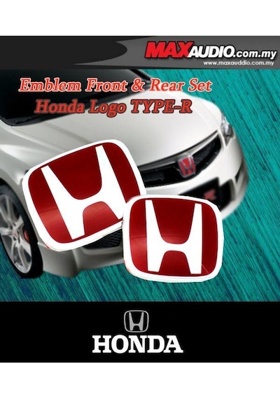 Honda Civic 2008-fd6 Kırmızı H Bagaj Logo-ön Panjur Ablem-logo