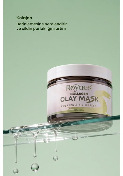 Royues  Leke Ve Siyah Nokta Giderici Kolajen Kil Maskesi 125 G