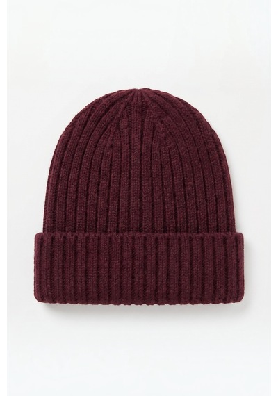 Moibody Unisex Örgü Bere - Yumuşak Dokulu Sıcak Tutan Bere Bordo Bordo Kırçıllı Bordo Kırçıllı