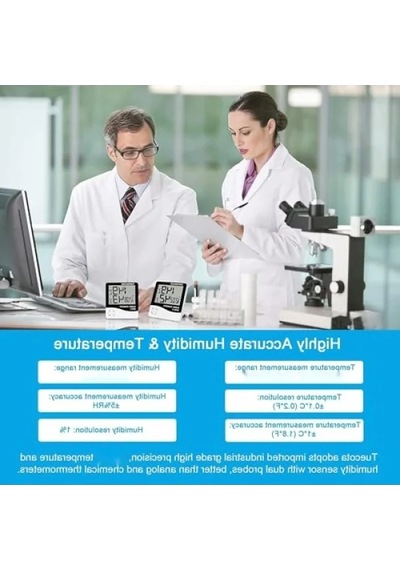 Dijital Termometre Higrometre, Büyük Lcd Ekran, İç Mekan Kullanımı