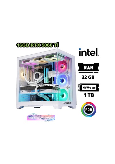 Xaser Sword X180 i7-12700KF 32 GB 1 TB M.2 Nvme SSD 16 GB RTX5060Tİ Free Dos Masaüstü Oyuncu Bilgisayarı