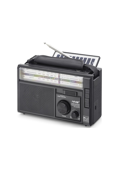 Büro Ev Ofis si İçin Siyah Solar Panelli Fm Radyo Usb Tf Nostaljik Hoparlör