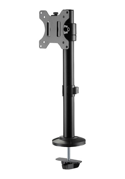 Tr Monitör Tutucu - Masa Kelepçesi - 1 Monitör - 32 İnçe Kadar - 8 Kg'a Kadar - Vesa 75x75, 100x100 - Siyah