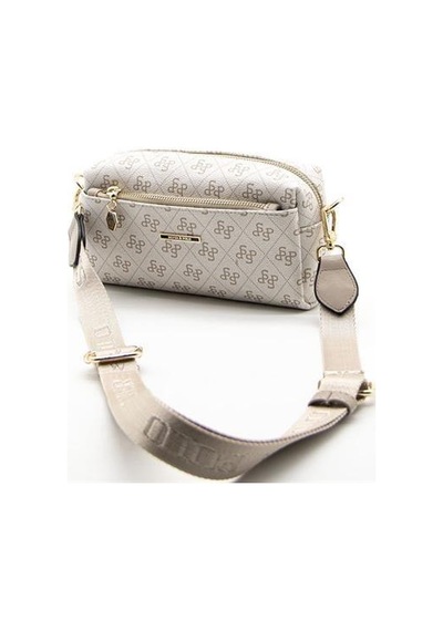 Silver Polo Sp1142 Kadın Çapraz Çanta Monogram Bej-kum
