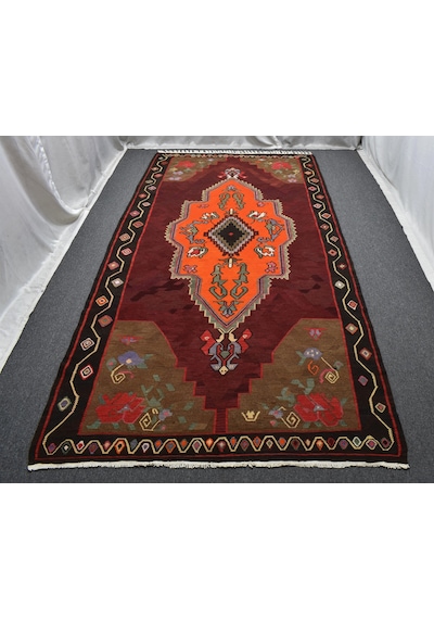 Zehra Abla Halı El Dokuma Devasa Dikişsiz Tek Parça Bayburt Yörük Yün Kilim 6250