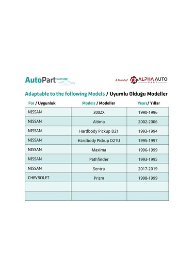 Nissan 300zx Altima Maxima Sentra Chevrolet Prizm İçin Kapı Pervaz Panel Klips - 10 Adet