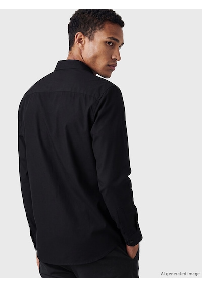 Lcw Vision Siyah Slim Fit Erkek Gömlek