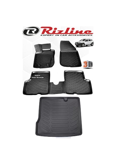 Rizline Dacia Duster 2010-2017 2Wd 3D Paspas+Bagaj Havuzu Seti