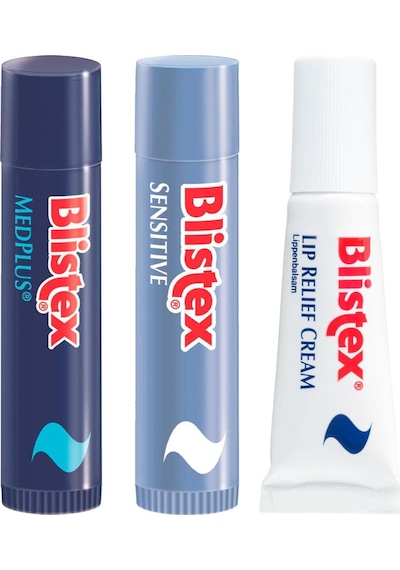 Blistex Kuruyan ve Çatlayan Dudaklara Medplus Stick 4.25 G + Lip Relief Cream SPF15 6 ML + Sensitive Dudak Bakım Kremi