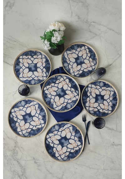 Keramika Wave Flow Nordic Servis Tabağı 28 Cm 6 Adet 22750