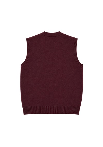 Battalmoda Erkek Büyük Beden Bordo Cepli Triko Yelek 3xl-4xl-5xl-6xl