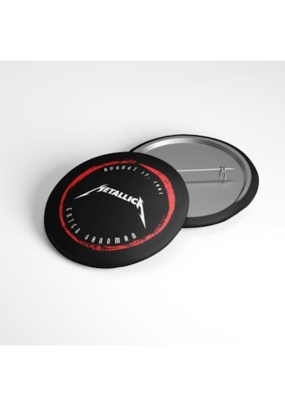 Metallica - Enter Sandman - 58mm Rozet Çok Renkli