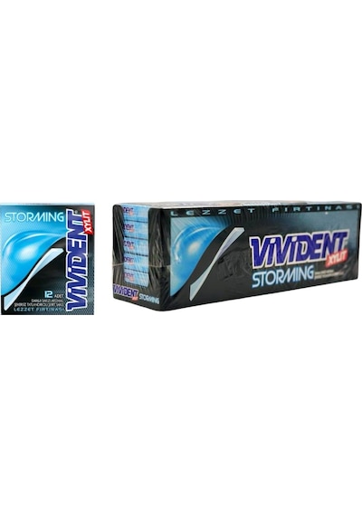 Vivident Storming Damla Sakızı Aromalı Şekersiz Sakız 33 G X 18 Adet