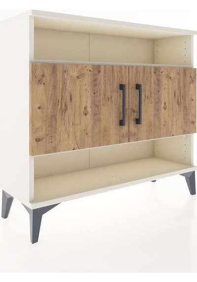 Arges Şifonyer 3 Raflı 2 Kapaklı 88x30x80 Aytaşı-çam Aytaşı