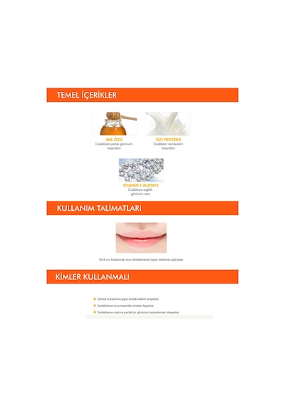 Missha A'PIEU Honey & Milk Lip Balm Süt ve Bal Özlü Nemlendirici Dudak Balmı