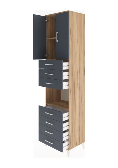 Hyperion Dolap 3 Raflı 7 Çekmeceli 2 Kapaklı 60x44x243 Çam-an... Çam Hyperion Dolap 3 Raflı 7 Çekmeceli 2 Kapaklı 60x44x243 Çam-an... Çam