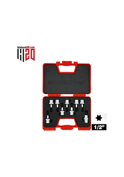 İzeltaş 1/2 Lokmalı Torx Uç Takımı (60mm 9 Parça) - 1113006009