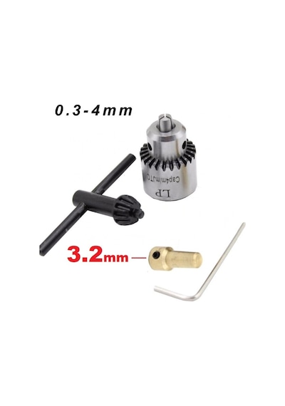Motor için Mini Anahtarlı Metal Mandren Set Proje Ödev Araştırma