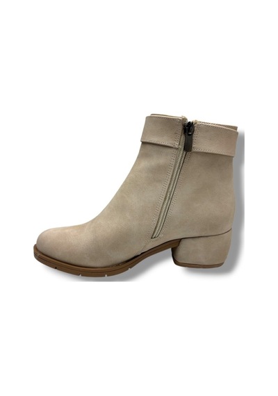 Erbay 535-26 Yağlı Deri Trend Fashion Kadın Bot Bej